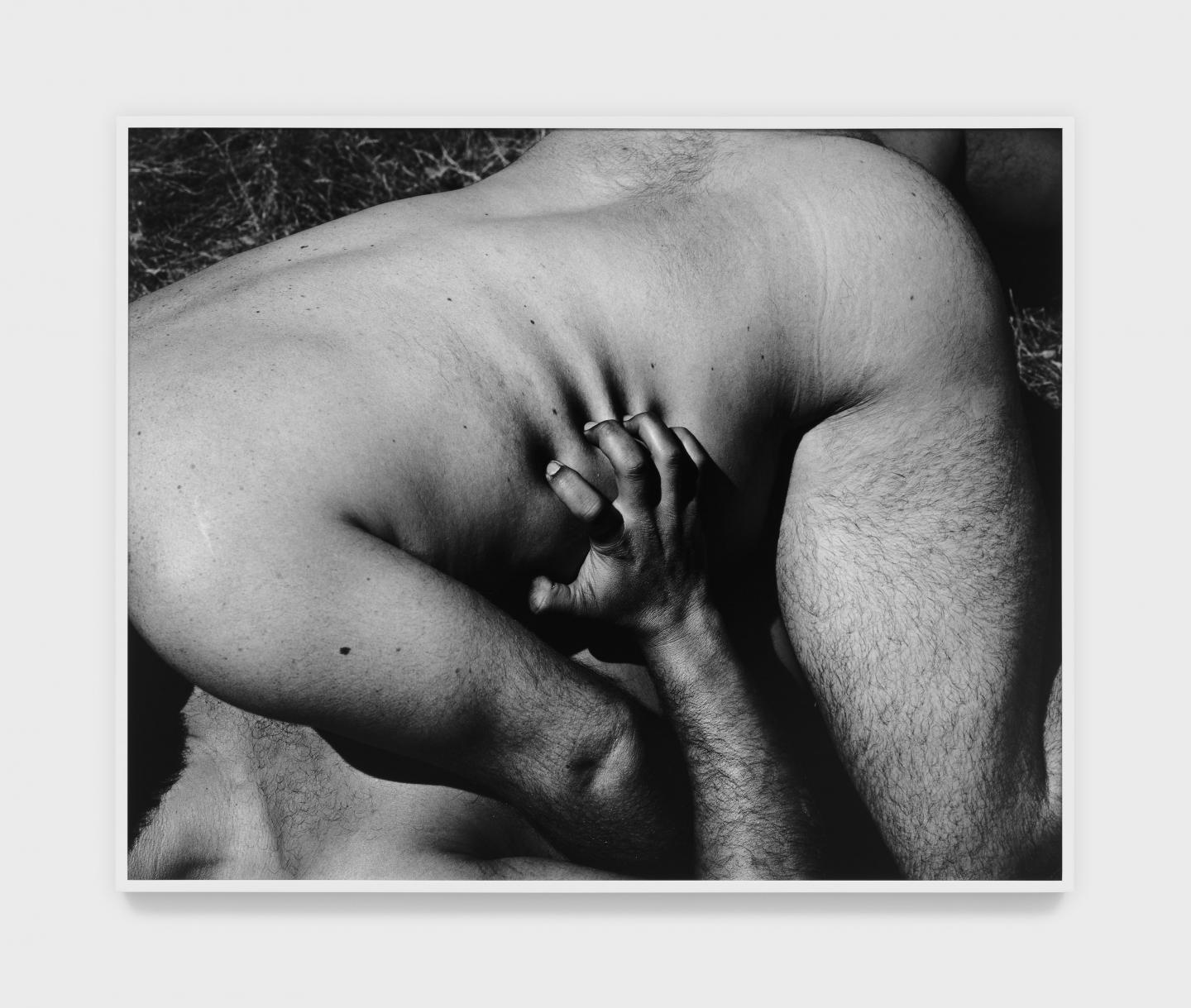 Mark McKnight Tear, 2021 Gelatin silver print 48 x 60 inches 122 x 152 cm Courtesy the artist and Park View / Paul Soto, Los Angeles Photo credit: Marten Elder