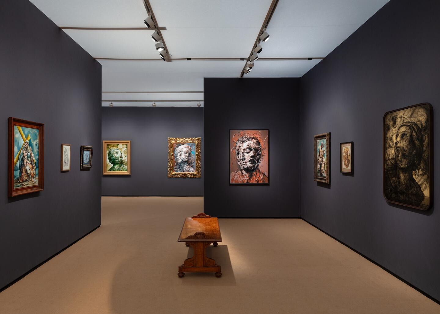 Glenn Brown Frieze Masters | Studio, 2025, installation view Artwork © Glenn Brown Photo: Lucy Dawkins Courtesy Gagosian