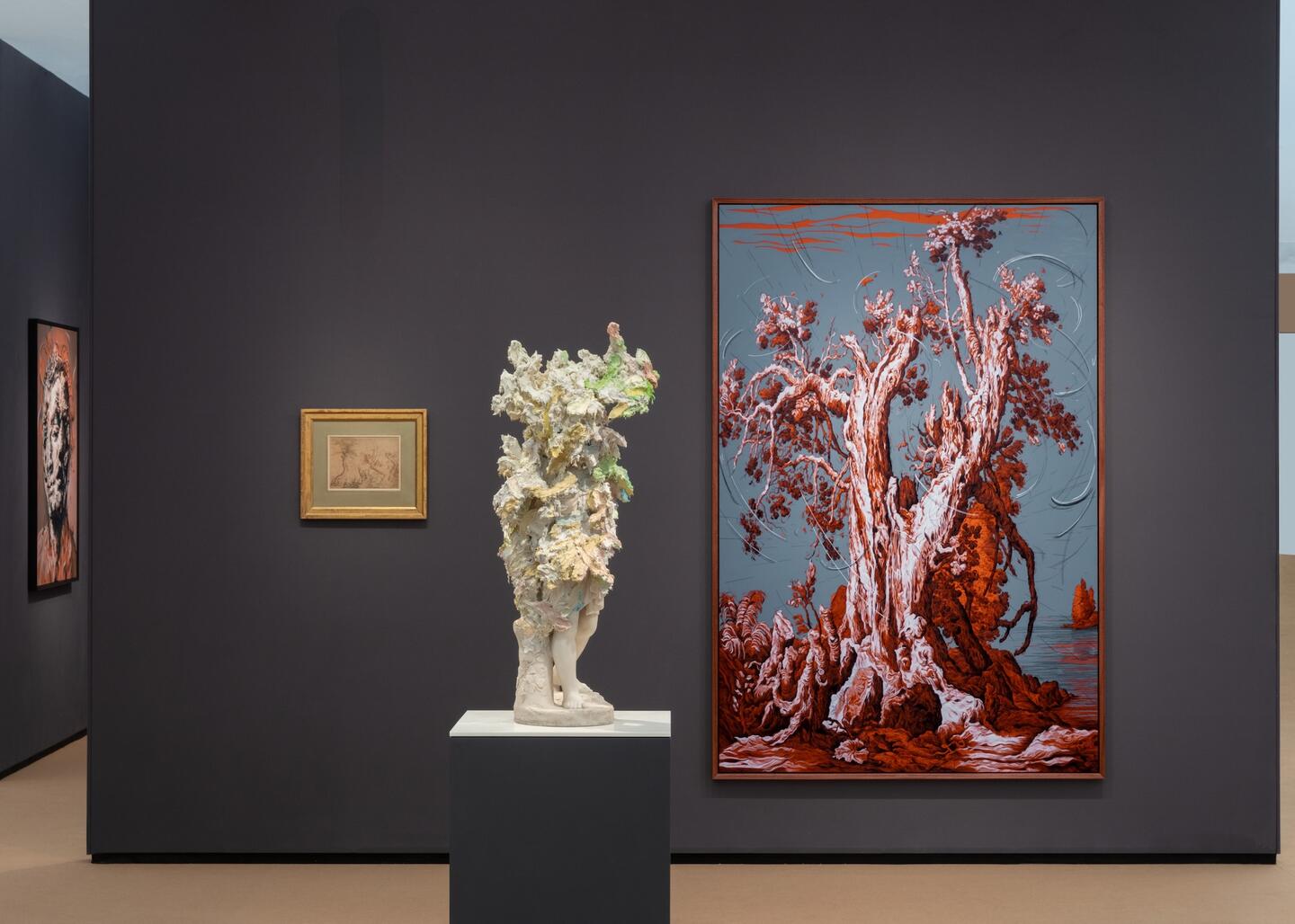 Glenn Brown Frieze Masters | Studio, 2025, installation view Artwork © Glenn Brown Photo: Lucy Dawkins Courtesy Gagosian