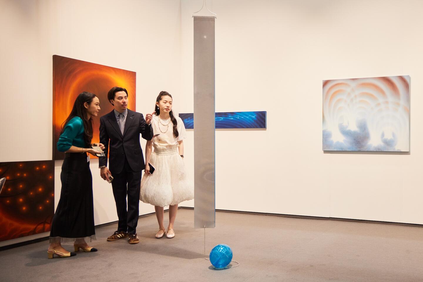 Nova Contemporary gallery stand at Frieze Seoul, 2024. Courtesy: Frieze and Lets Studio. Photograph: Lets Studio
