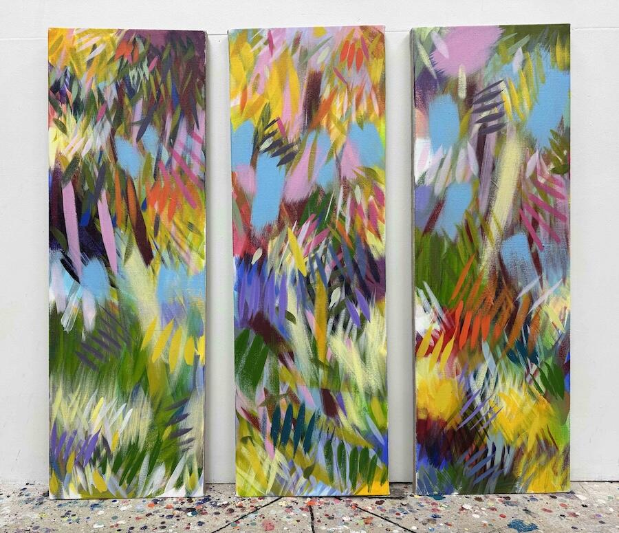 Newness of Spring, 2025   Acrylic on canvas   121,9 x 137,2 cm   Courtesy of the artist & Sfeir-Semler Gallery Beirut/Hamburg 