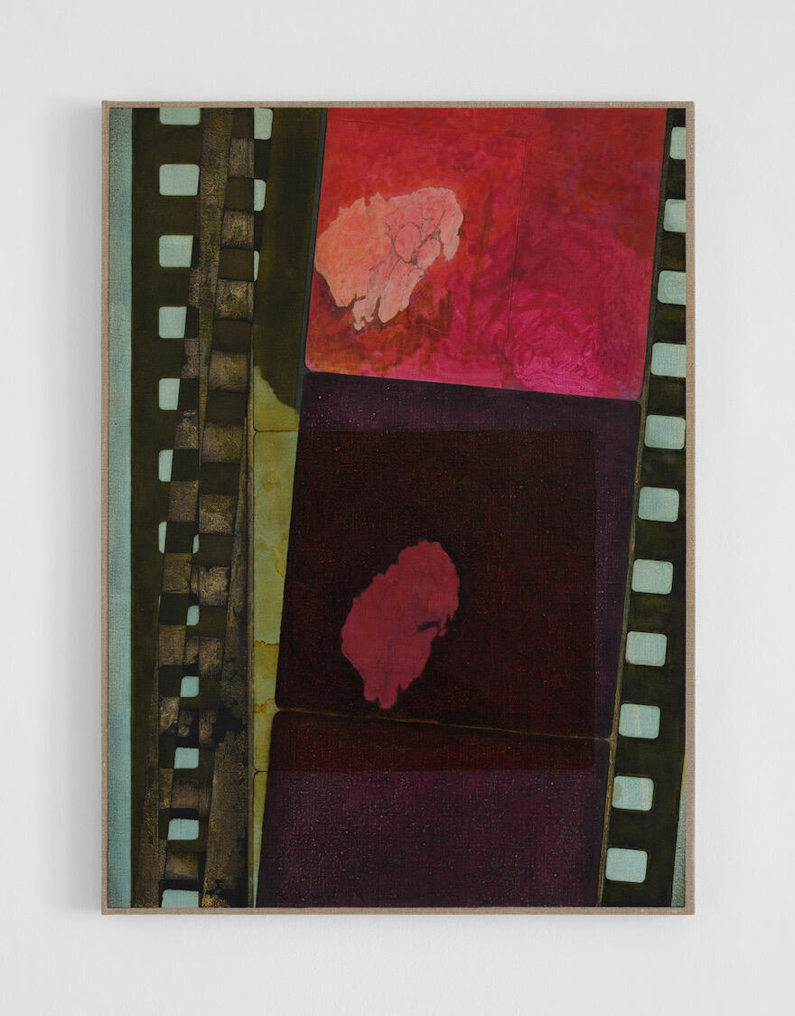 Vertical painting of a film strip