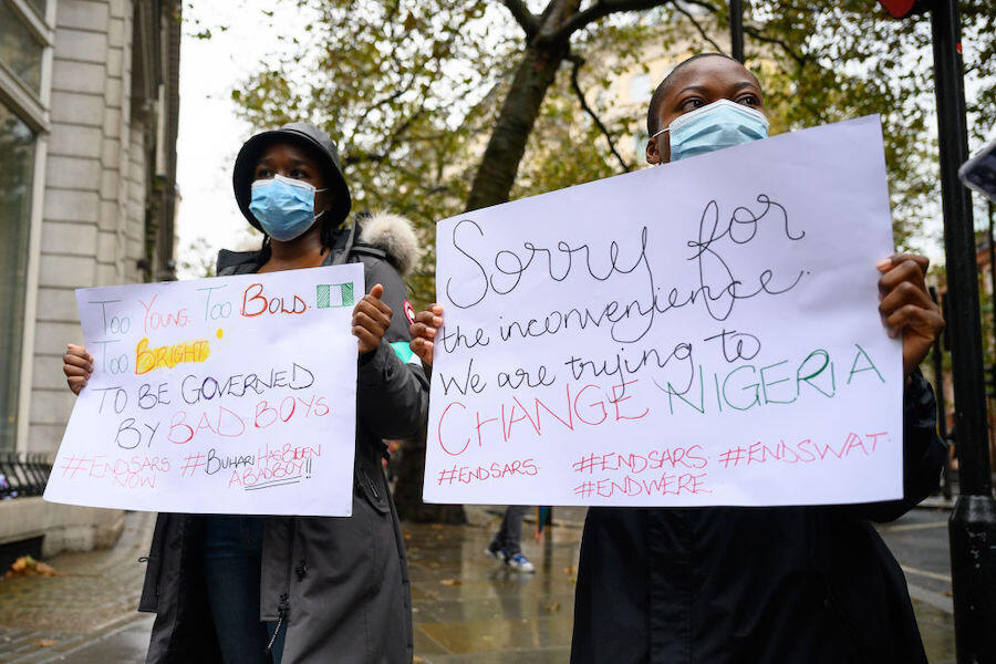 End SARS protest in London