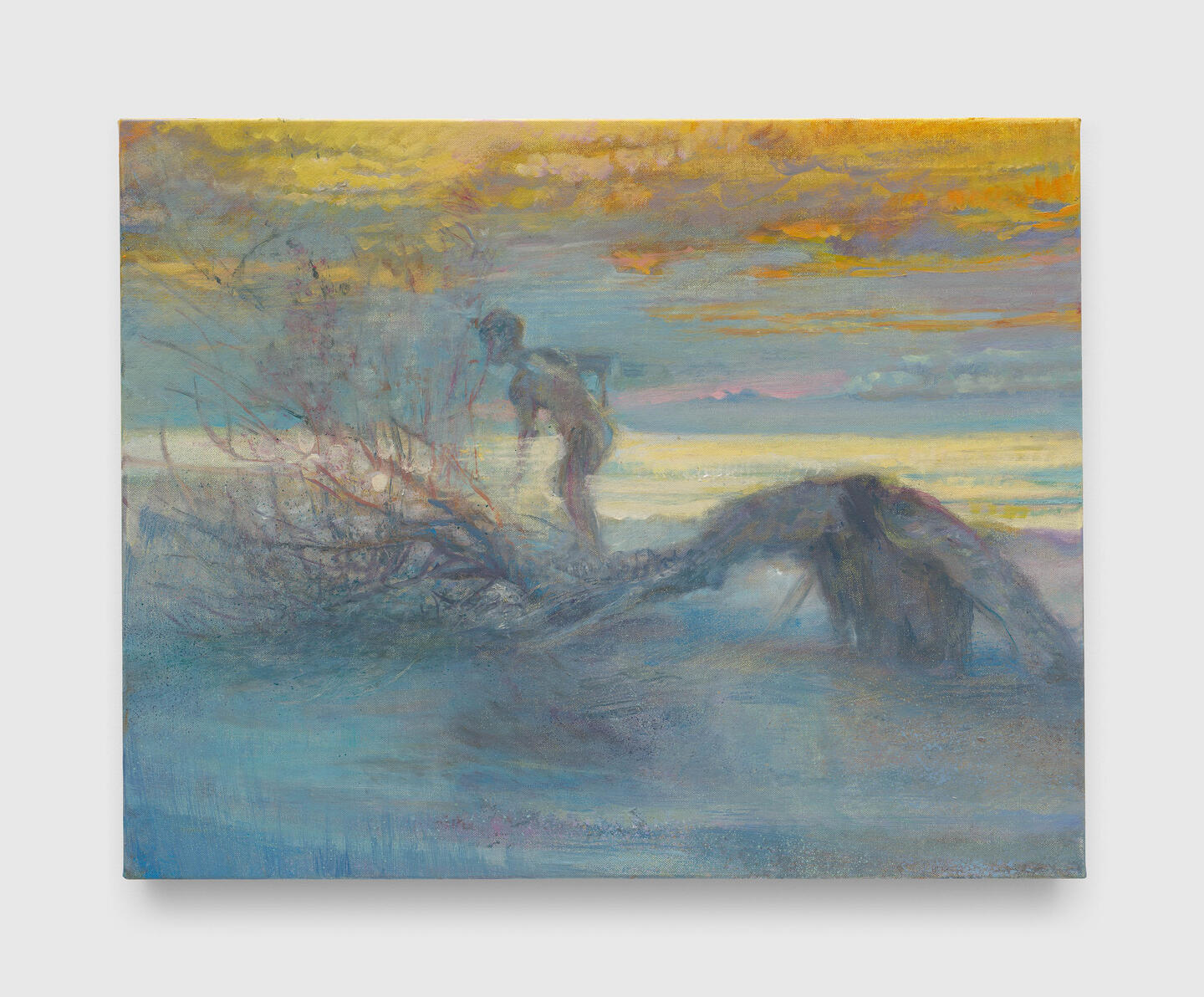 Jake Grewal  Repeated Steps, Discovered with You, 2025 Oil on linen  23 3/4 x 30 inches (60.3 x 76.2 cm)  © Jake Grewal. Courtesy the artist and Thomas Dane Gallery. Photo: Robert Glowacki.