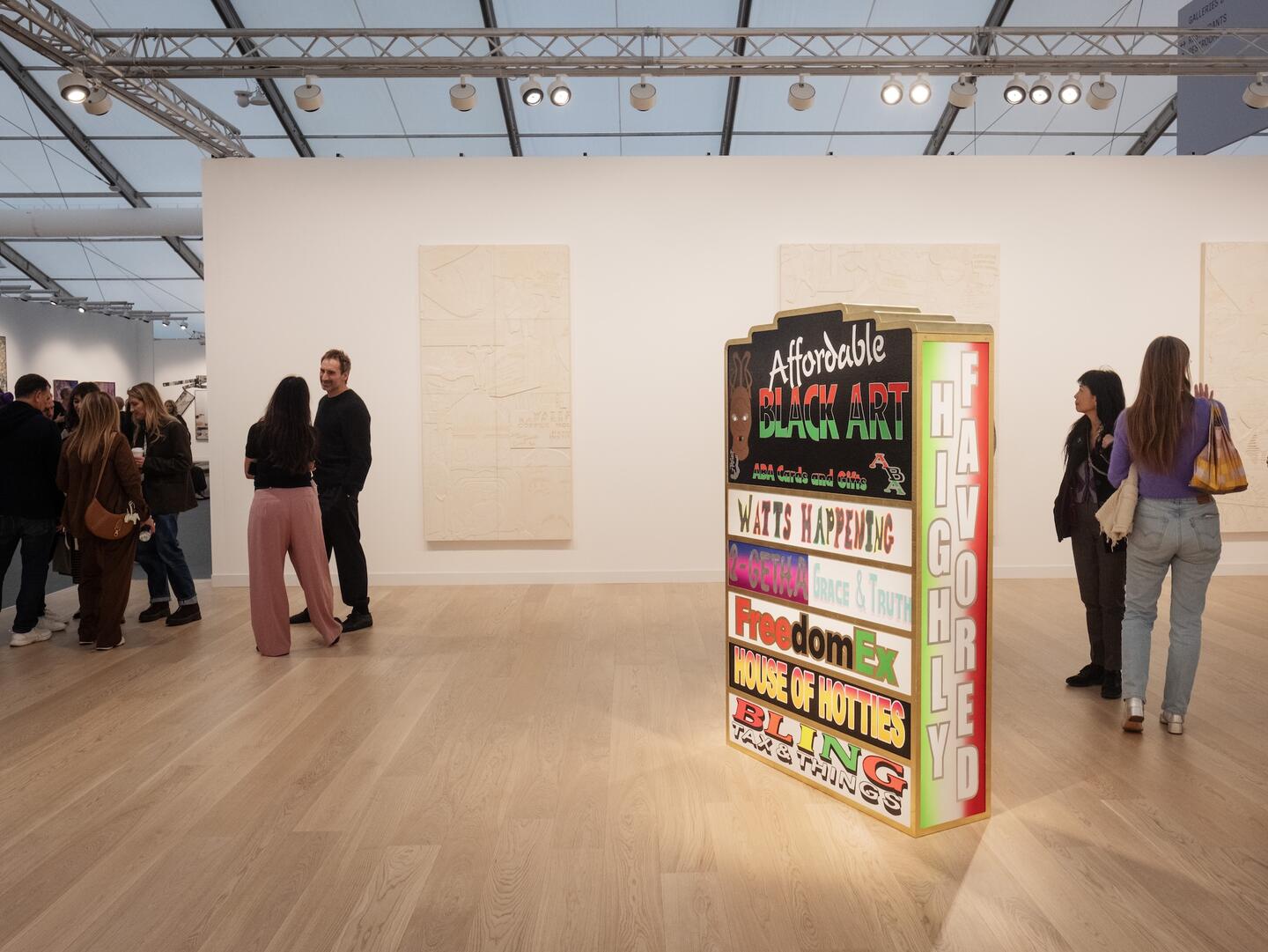 Lauren Halsey’s solo stand at Gagosian, Frieze London 2025. Photograph: Linda Nylind