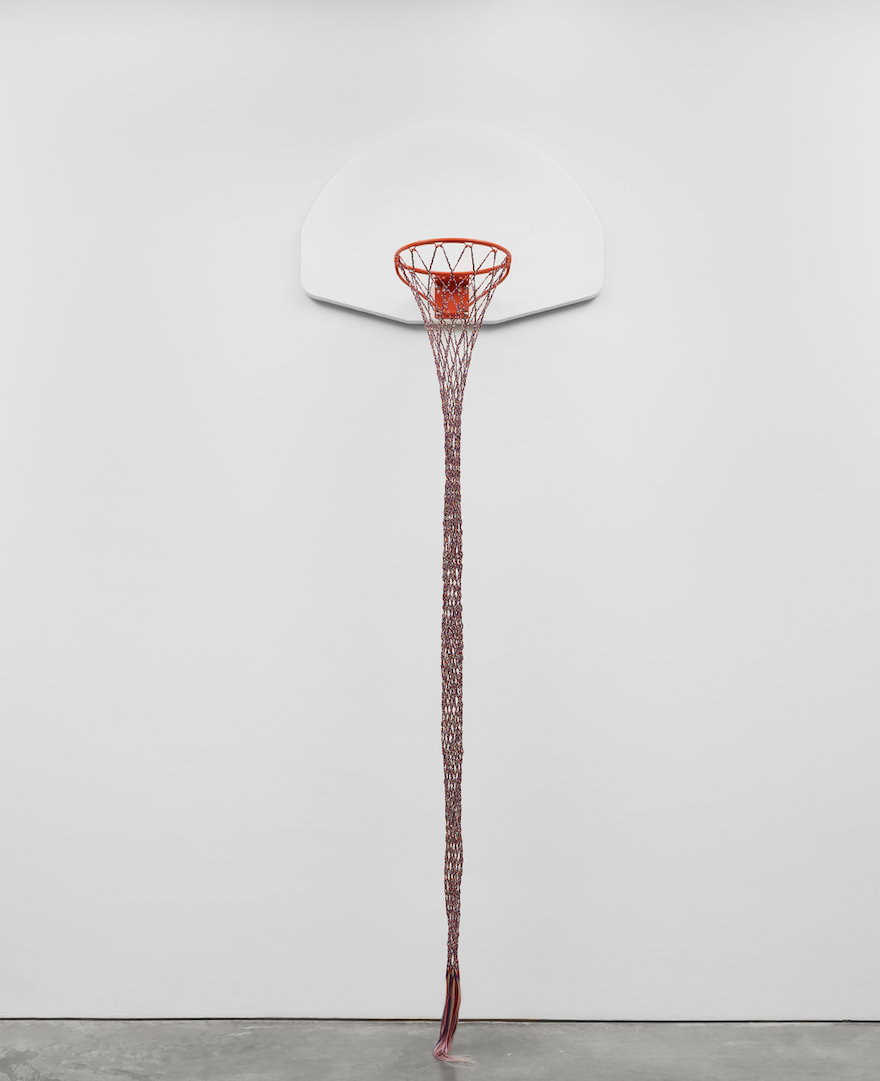 Basket ball net sculpture