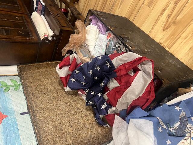 Yvonne Wells's trunk of materials. Courtesy: the artist