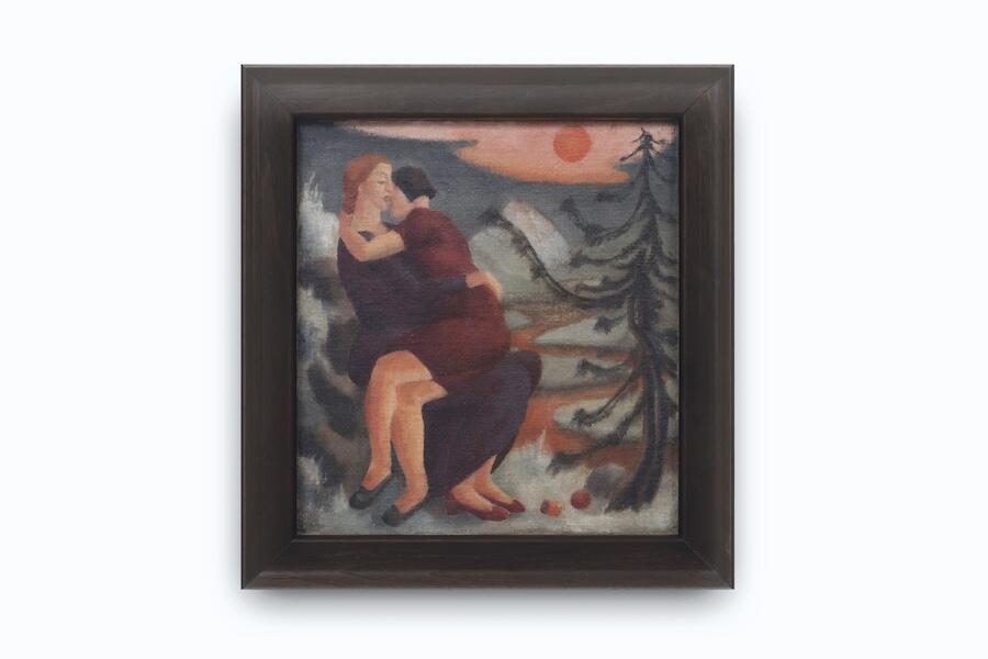 Ithell Colquhoun, Demeter and Persephone, 1928. Oil on canvas laid on board, 29 × 27 cm. Courtesy: Ben Hunter, London; photograph: Jack Elliot Edwards