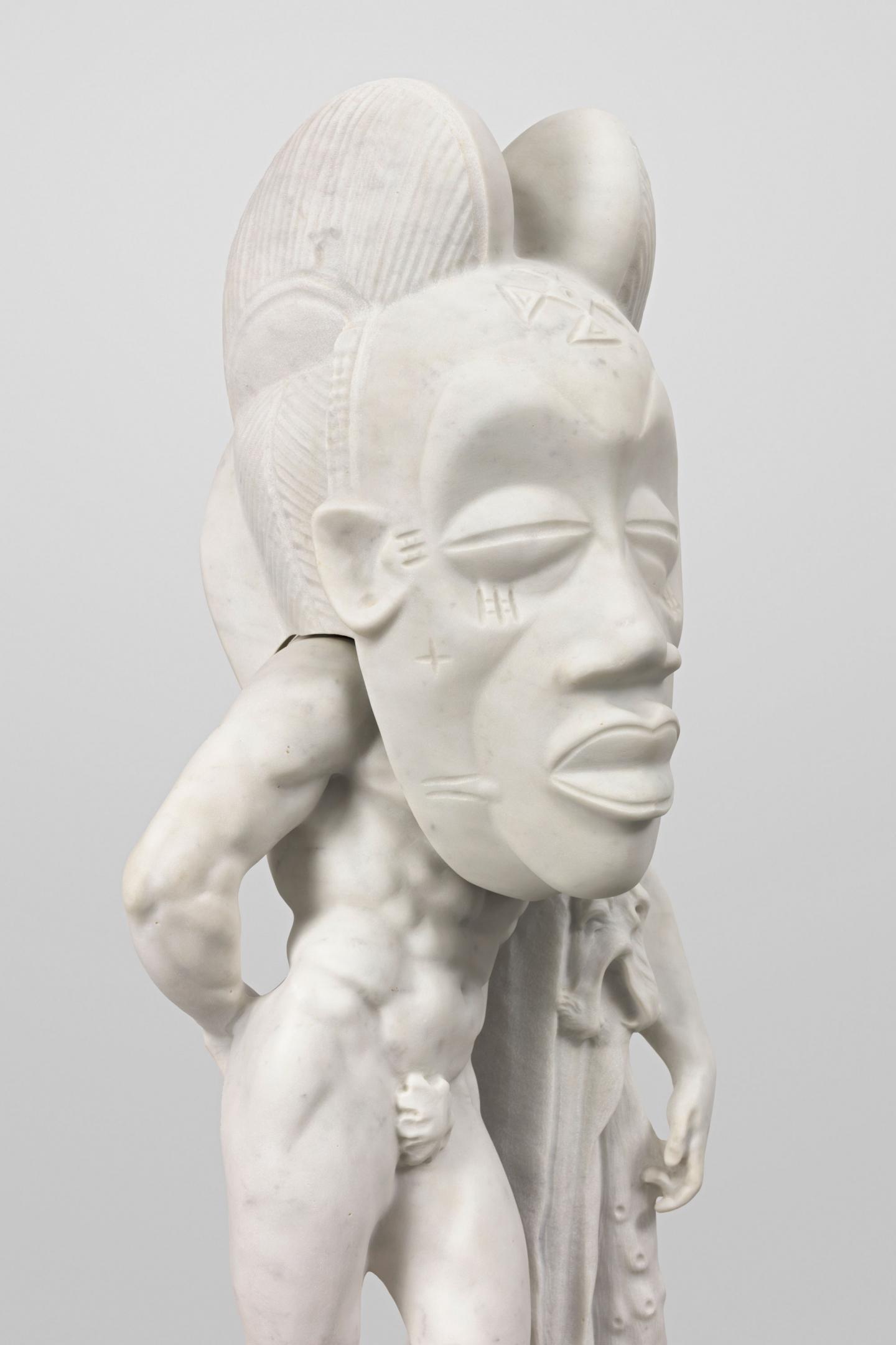 Sanford Biggers, Cannigula, marble sculpture