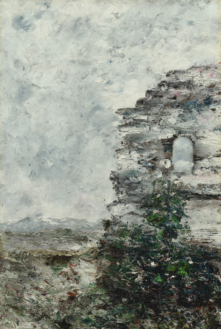 August Strindberg, Ruin, 1894. Oil on board, 39 × 26 cm. Courtesy: Åmells Konsthandel