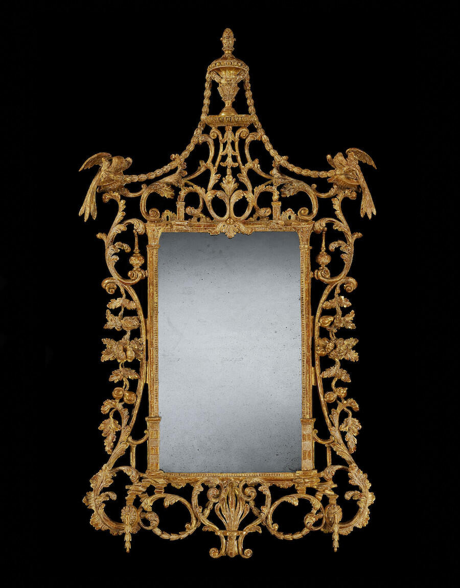 The Platten Hall Mirror, Ireland, c.1765. 182 × 102 × 18 cm. Courtesy: Ronald Phillips 