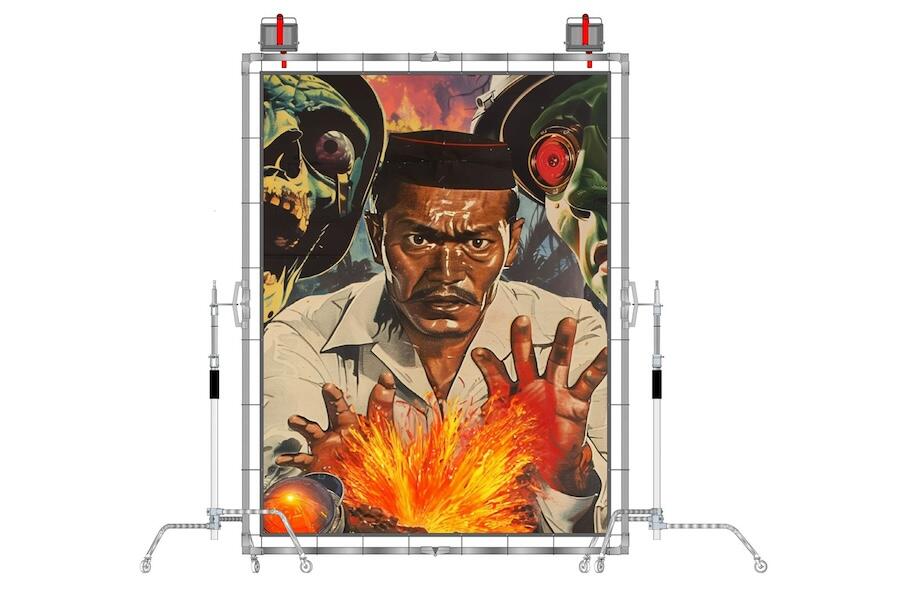 Timoteus Anggawan Kusno, Frieze Seoul stand 2025 (simulation). Courtesy: the artist and kohesi Initiatives