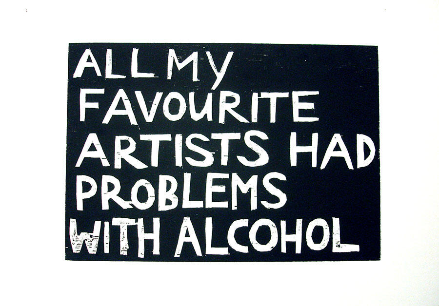 andrea-buttner-all-my-favourite-artists-had-problems-with-alcohol-2005