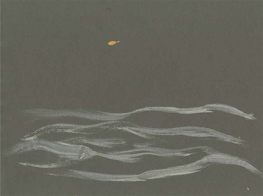 Dineo Seshee Bopape: Prep Sketches (Mawatle), 2019 - 2022, Chalk on paper, 23x31cm. “The Soul Expanding Ocean #3: Dineo Seshee Bopape” is commissioned and produced by TBA21–Academy.