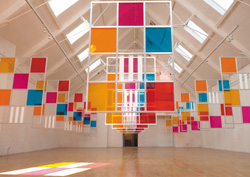 A closer look at Daniel Buren's colorful intervention at the