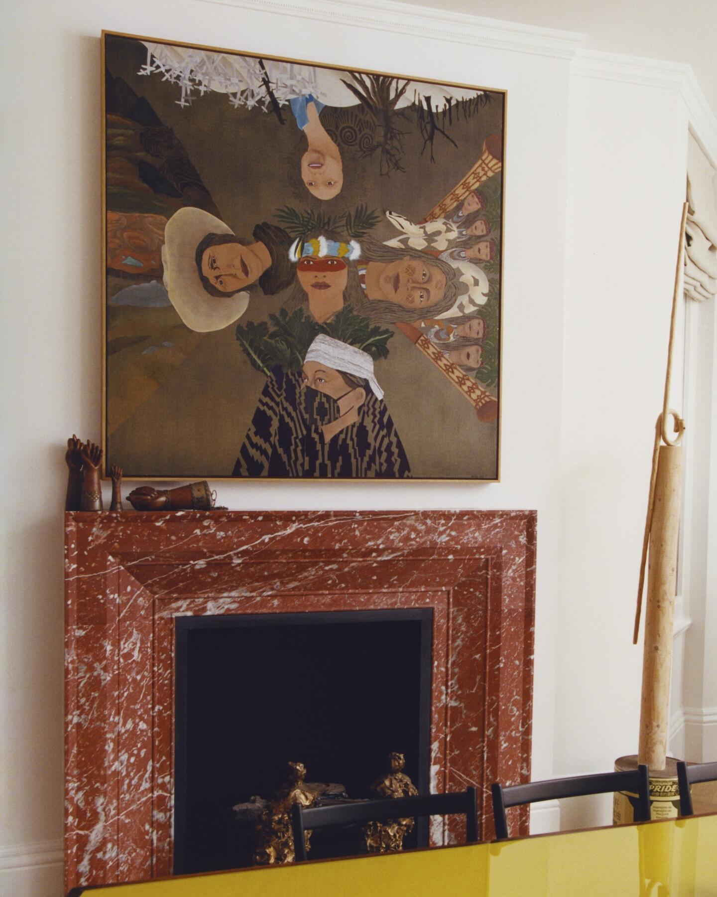 Cecilia Vicuna , Liderezas (Indigenous Women Leaders), 2022, oil on canvas