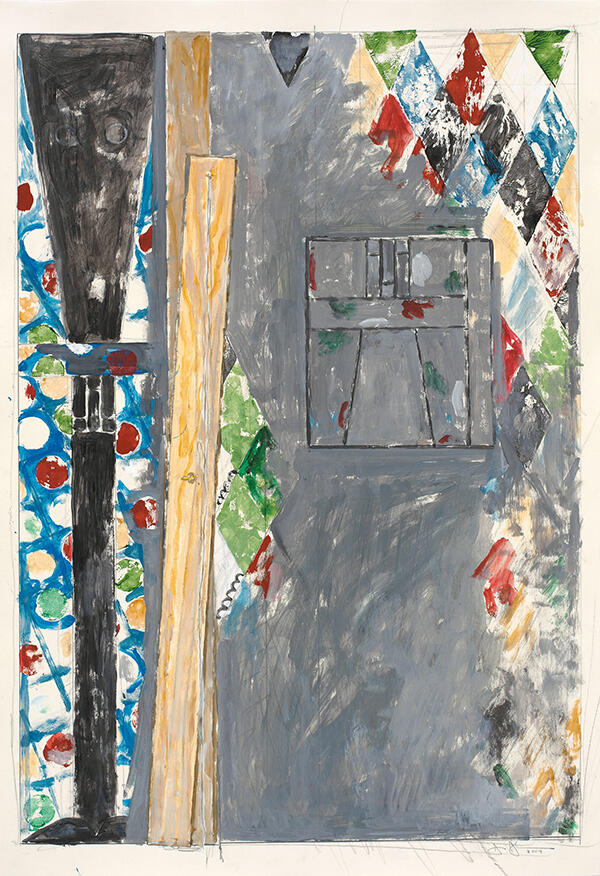 Jasper-Johns-Bushbaby-2004-painting