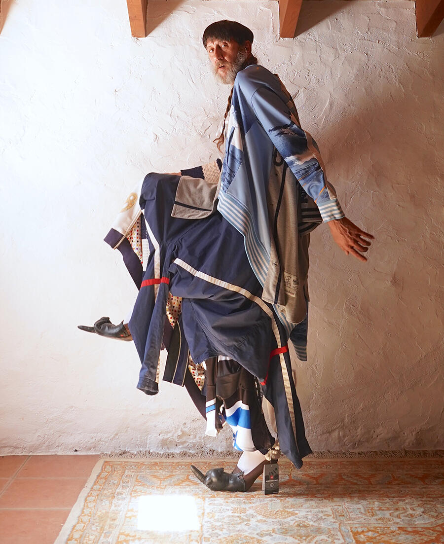 18. Miguel Adrover wears a look from his AW12 collection