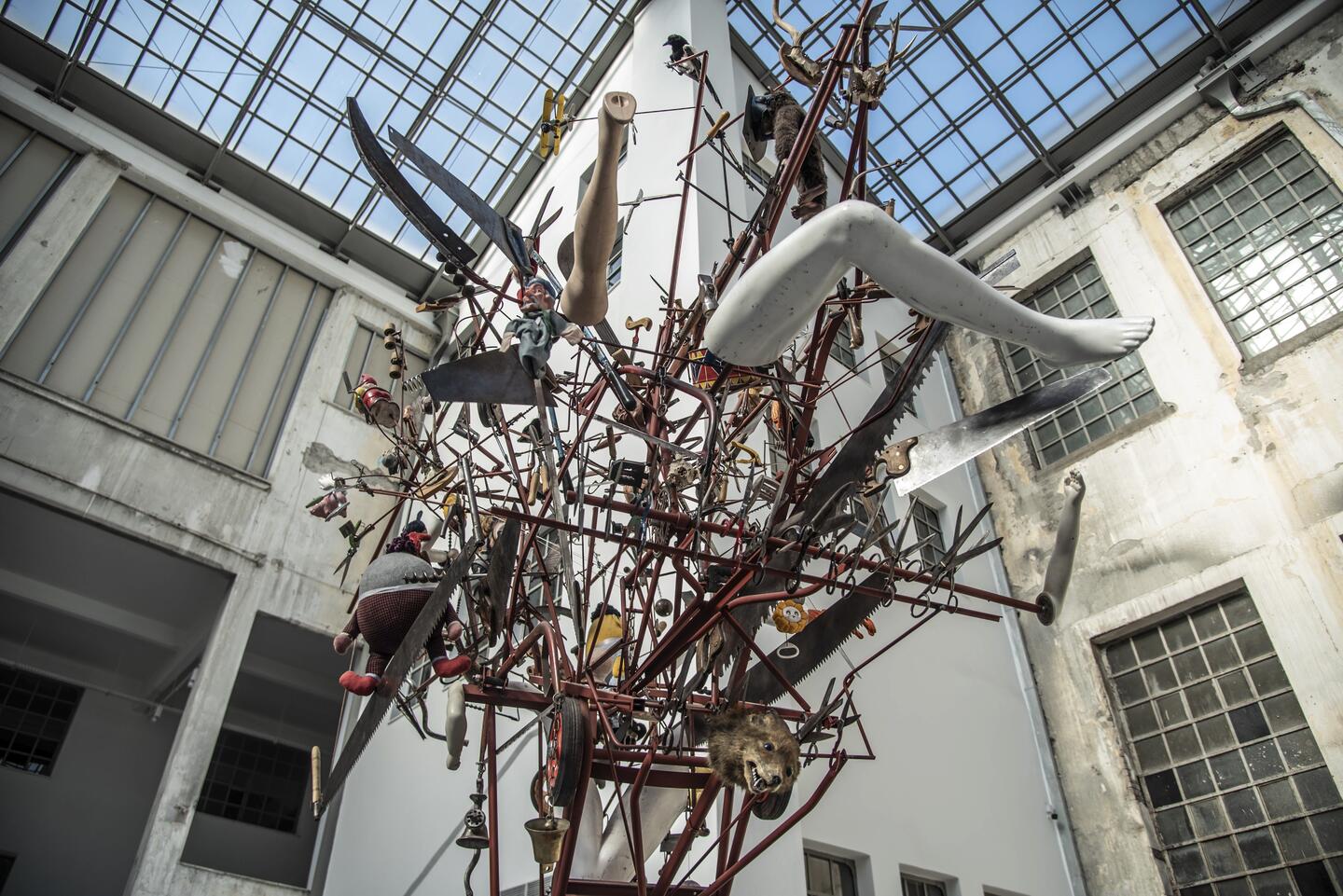 Michael Landy, Credit Card Destroying Machine, 2010. Photo: Angelica Ender