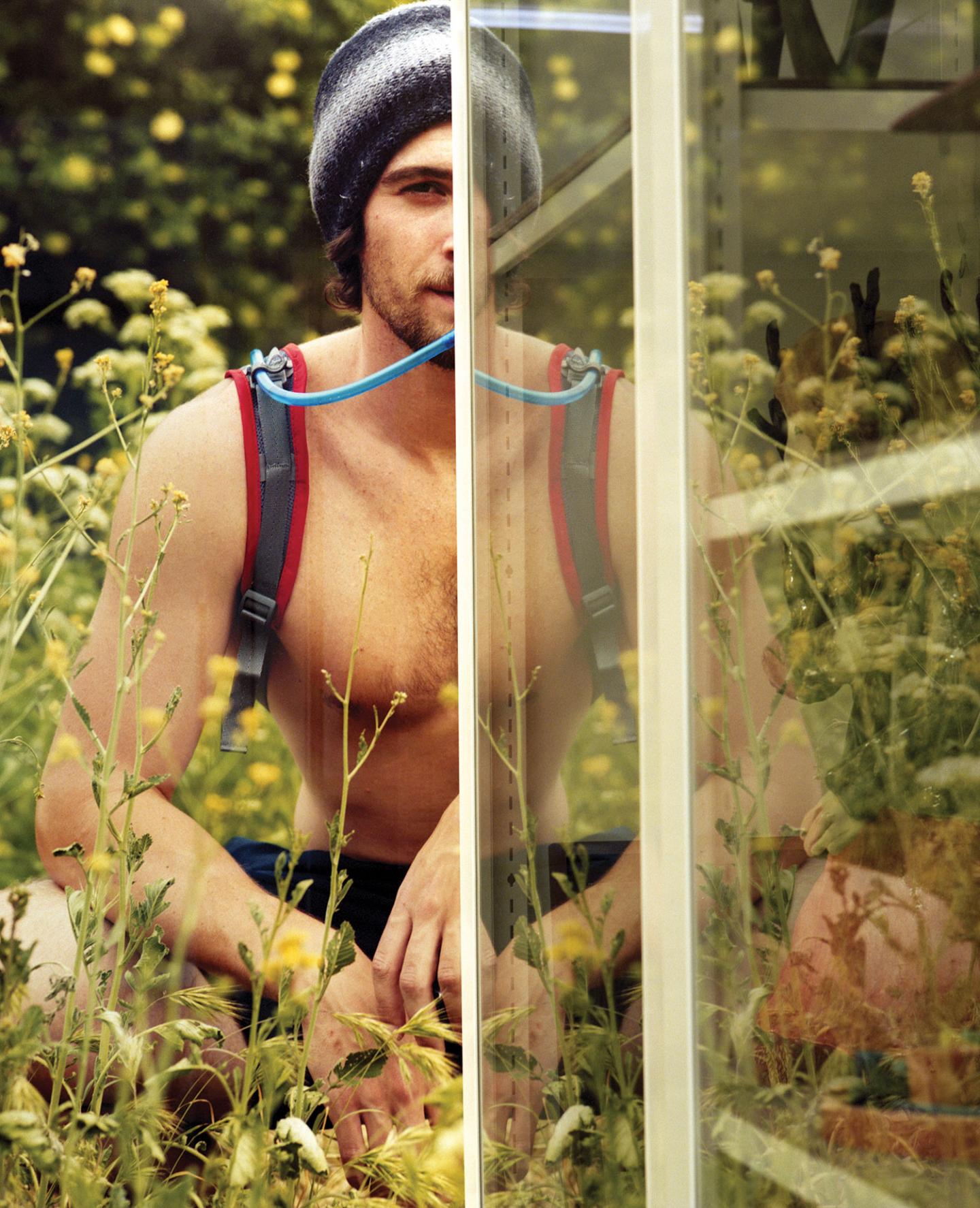 Detail of Buck Ellison Hiker, 2015 from Petalas’s collection. Photograph: Kuba Ryniewicz