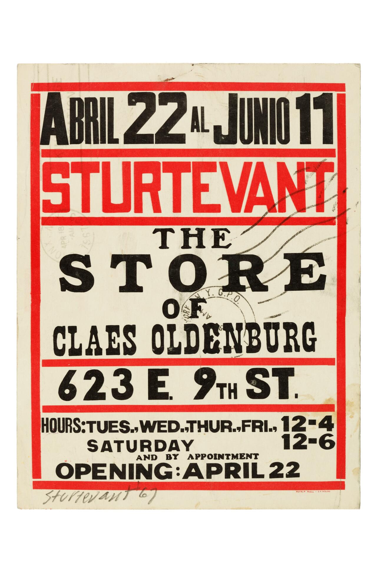 Sturtevant Dialectic of Distance. Sturtevant Oldenburg Store